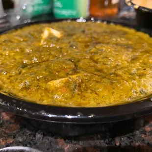 a bowl of food