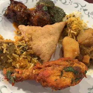 First buffet plate