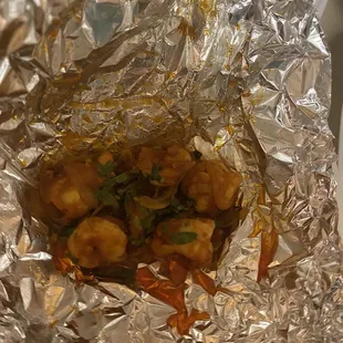 We ordered two dinner portions of  Tandoori Shrimp. This is what we got. 16.99$ for 6 shrimp?!!!!