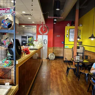 interior, sushi and sashimi