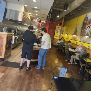 Walked in & smelled the delicious  food being prepared freshly in front of you.