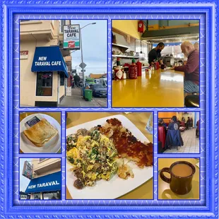 Montage of images from New Taraval Cafe
