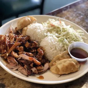 4 Piece Gyoza and Chicken Teriyaki Lunch Special