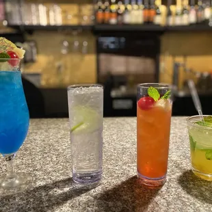 Unwind at New Thai Bistro, Blue Island, Bangkok G&T, Muay Tai, Mango Mojito, and more.