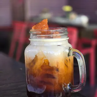 Great food, great service with a large menu. Prices are very reasonable. The thai tea is also very delicious and cute.