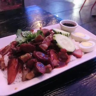 F12. BBQ Combination Over Rice
