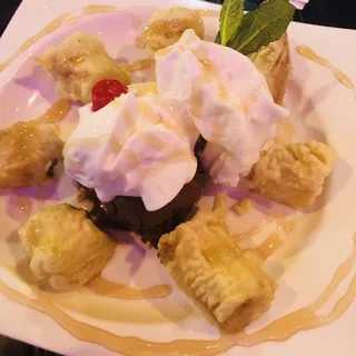 Fried Banana with Ice Cream