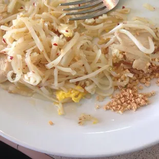 Chicken pad Thai. Sooo good