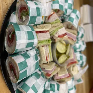 Hoagie and sandwich tray