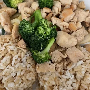 chicken, broccoli and rice