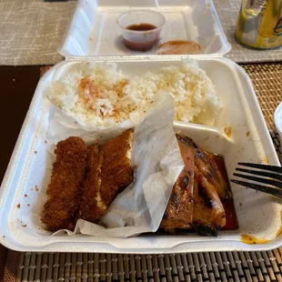 Chicken and katsu teriyaki