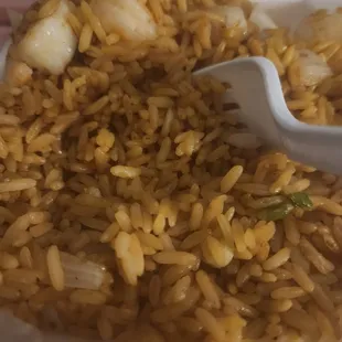 Ordered Beef Fried Rice and Got Shrimp