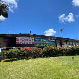 sign for new town cafe