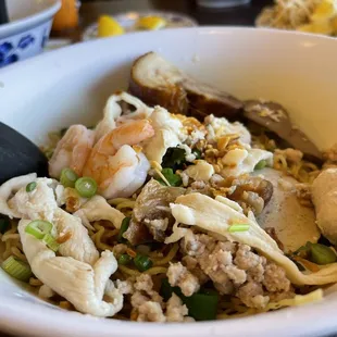 a bowl of food