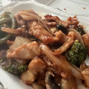 Chicken and vegetables