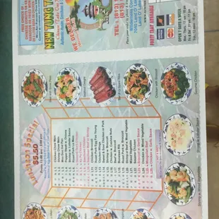 menu, sushi and sashimi
