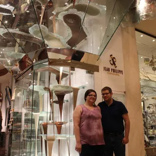 The world's largest chocolate fountain