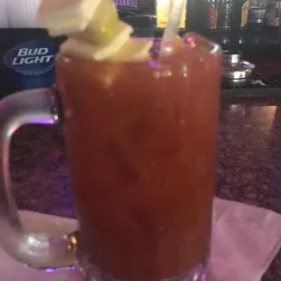 Bloody Mary made with Zing Zang mix.