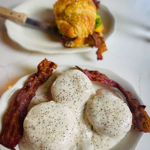 Biscuits and gravy &amp; Breakfast Sandwich