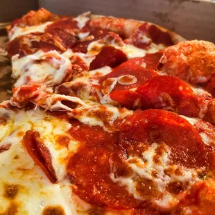 Small Half &amp; Half Pizza- loaded with that big pepperoni