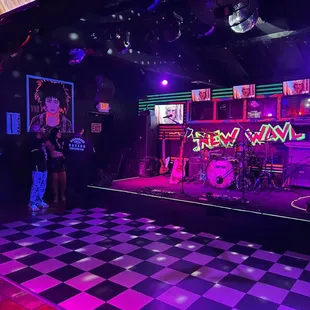 a band on stage