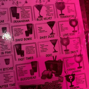 Drink Menu