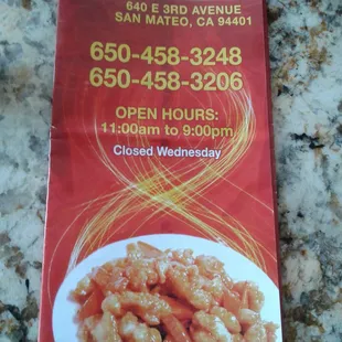 The Orange chicken on the menu wasn't the  Orange chicken given to me with my ordet..Simply a breast fried with the skin on. Nasty