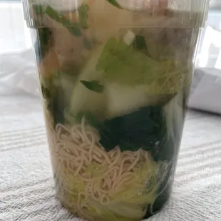 Shrimp wonton noodle soup