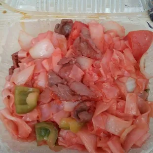 Tomato Beef Chow Mein