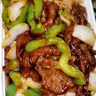 Pepper Steak w. Onion combo (minus egg roll)