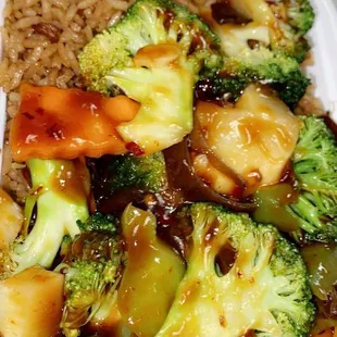 Broccoli with Garlic Sauce combo (minus egg roll)