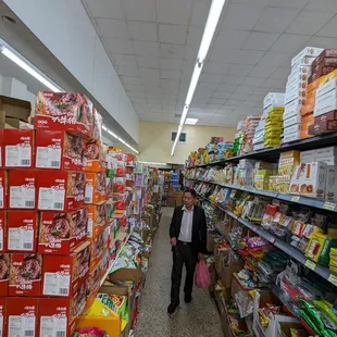 a man in a grocery store