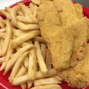 Fish with French fries