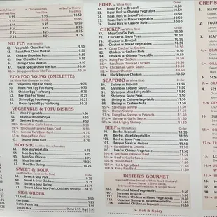 2024 menu and prices
