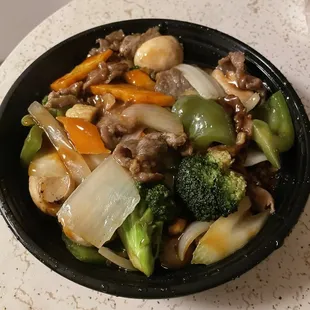 Beef w/ mixed vegetables