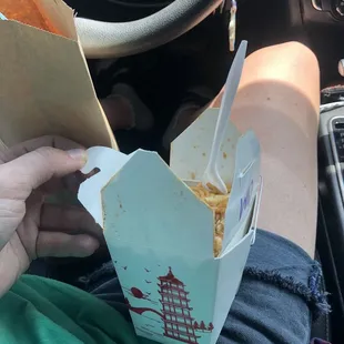 Small chicken lo mein