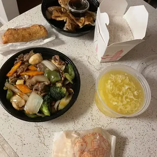 Complete order, so much food!!