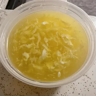 Small egg drop soup