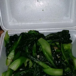 Chinese broccoli with garlic