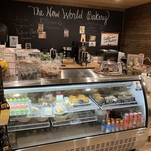a display of baked goods