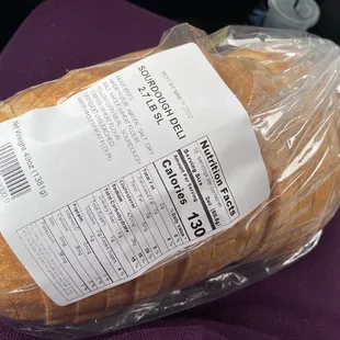 Sourdough bread loaf