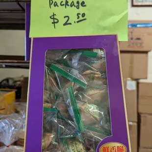 Individually packaged for freshness $2.50