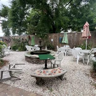 Outdoor seating area