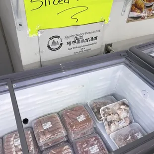 All kinds of meat, including bulgogi