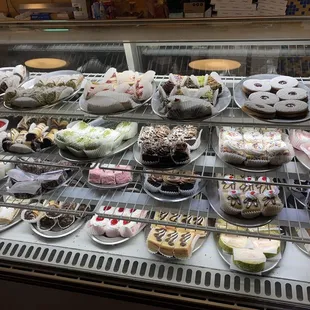 a variety of desserts