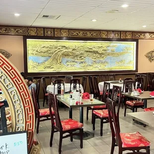 the interior of the restaurant