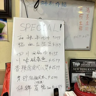 a white board with writing on it