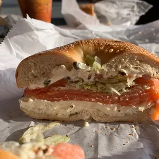 Lox and cream cheese