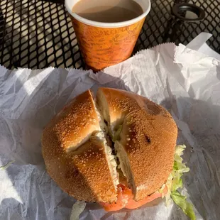 Lox and hazelnut coffee