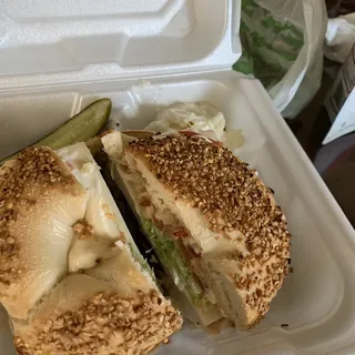 Turkey Breast with Cheese Sandwich